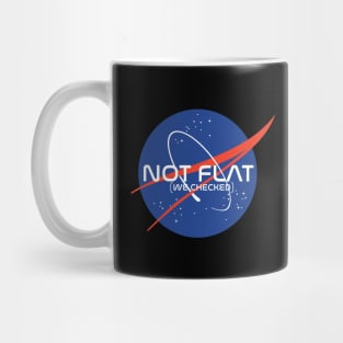 Nasa Not Flat We Checked Mug